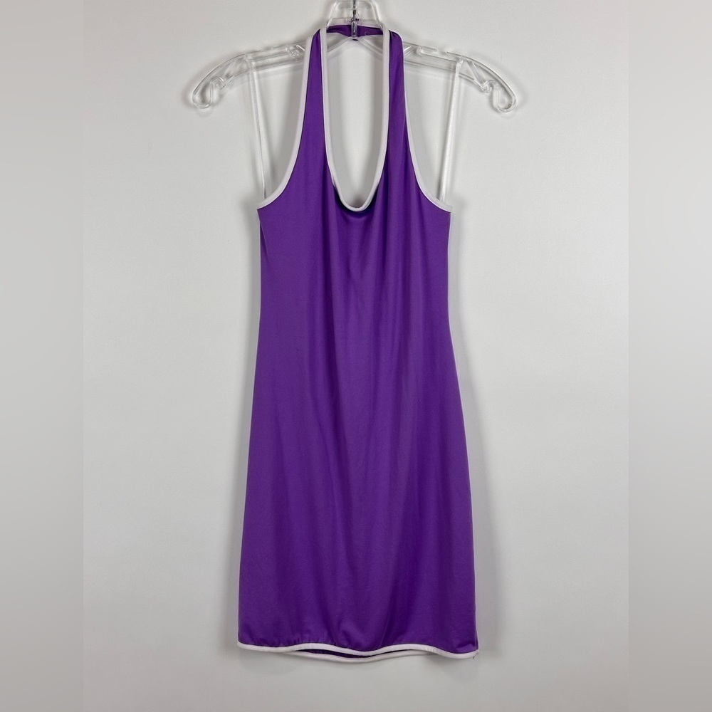 Women's Halter Neck Contrast Detail Bodycon Mini Dress